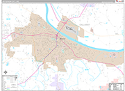 Jefferson City  Wall Map Premium Style